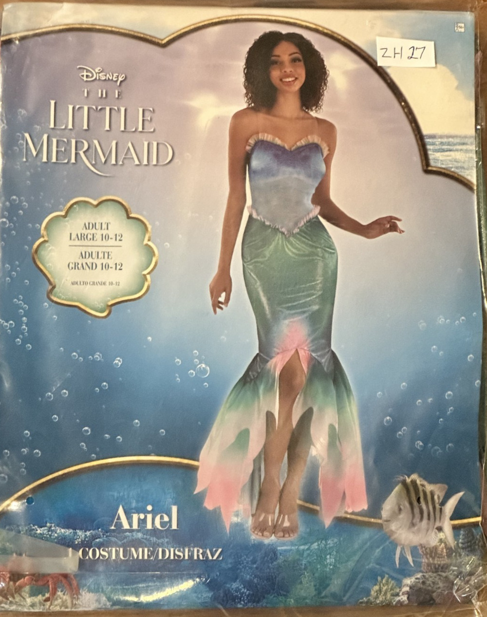 Disney Little Mermaid Ariel Womens Cosplay- Adult 10-12